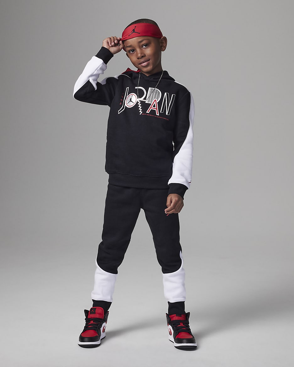 Jordan Big Kids Pullover Hoodie and Pants Set